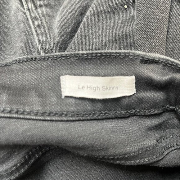 Frame Le High skinny denim fray hem jeans Sz 26 - Picture 7 of 12